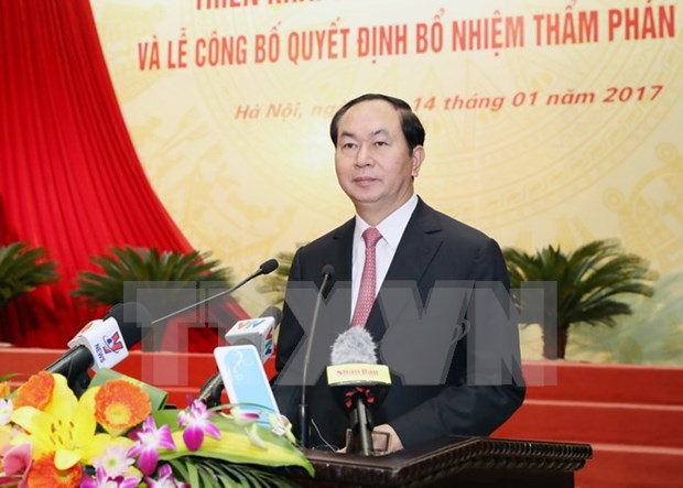 Presidente vietnamita pide mayor desempeno de las cortes nacionales hinh anh 1