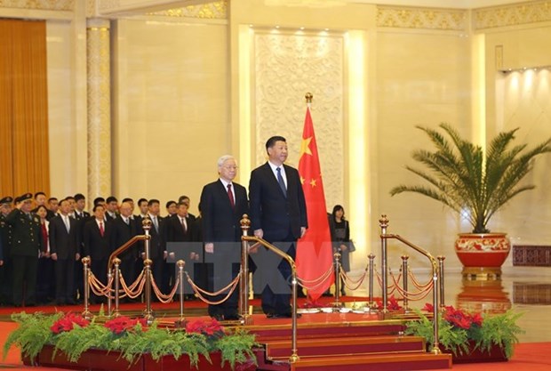 Destacan significado de la visita a China del lider partidista vietnamita hinh anh 1