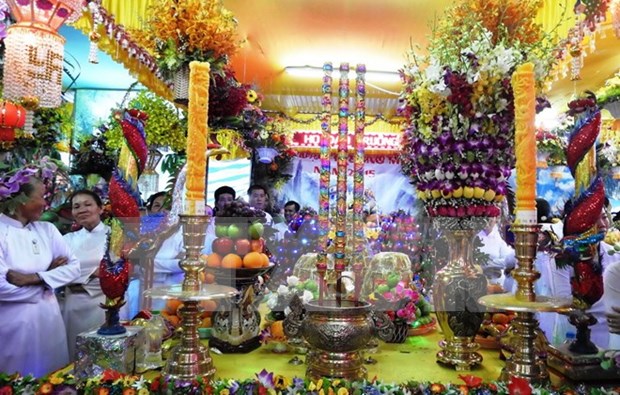 Secta Cao Dai celebra el mayor ritual anual hinh anh 1