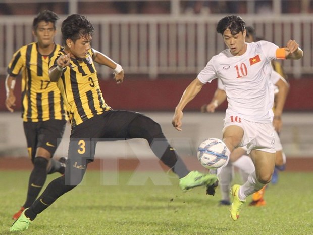 Seleccion de futbol Sub-23 de Vietnam se impone ante Malasia hinh anh 1