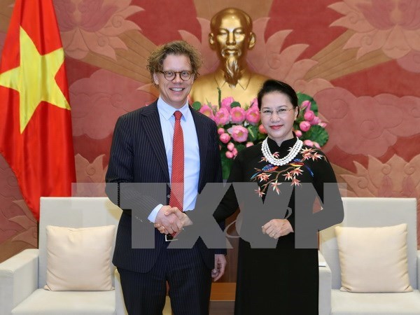 Presidenta del Parlamento de Vietnam destaca relaciones con Suecia y Hungria hinh anh 1