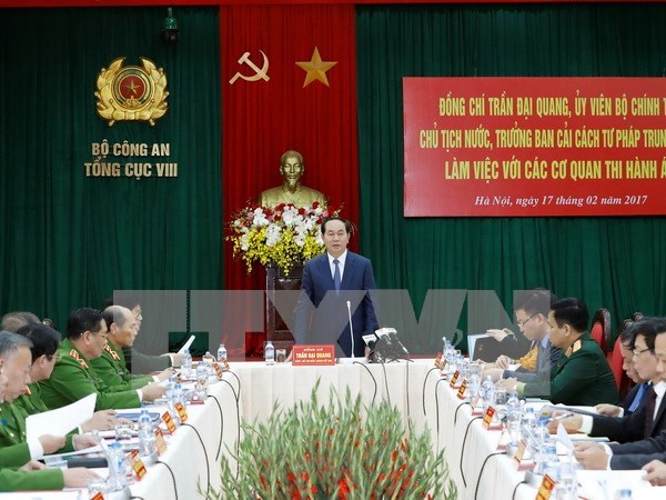 Presidente de Vietnam insta a fortalecer la supremacia de la ley hinh anh 1