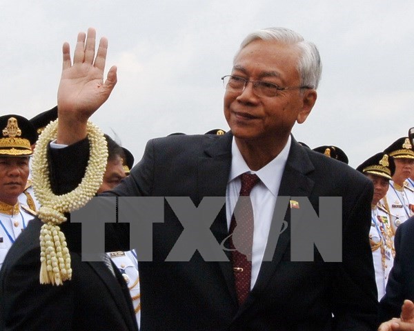 Presidente de Myanmar inicia visita a China hinh anh 1