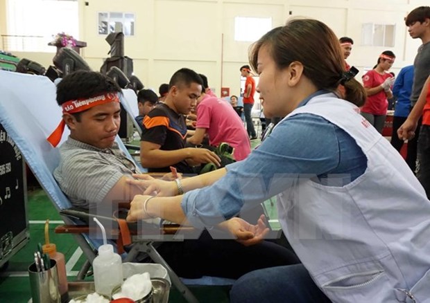 Campana Recorrido Rojo 2017 preve colectar 35 mil unidades de sangre en Vietnam hinh anh 1