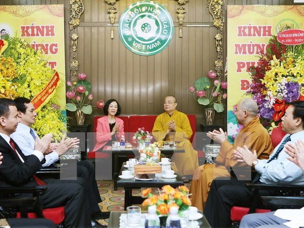 Felicitan a comunidad budista en celebracion de Vesak 2017 hinh anh 1