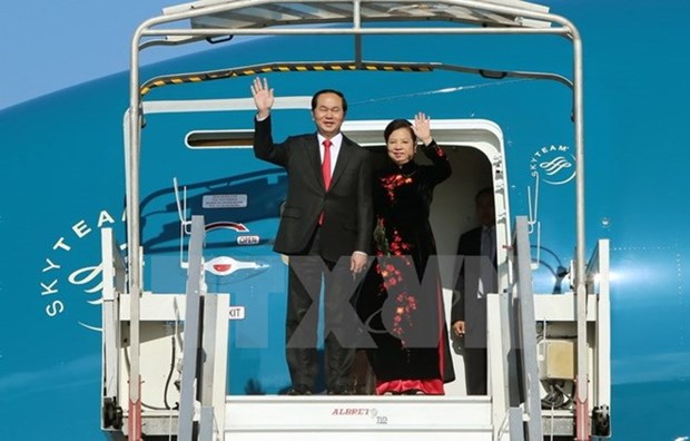 Presidente de Vietnam inicia visita estatal a China hinh anh 1