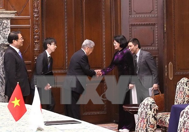 Vicepresidenta de Vietnam destaca fructiferos lazos parlamentarios con Japon hinh anh 1