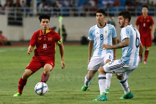 Futbol: Seleccion sub-22 de Vietnam cae en partido amistoso con Argentina hinh anh 1