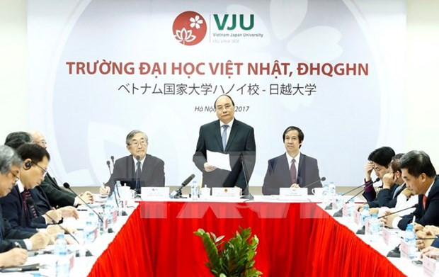 Universidad Vietnam-Japon por devenir simbolo de lazos en educacion de ASEAN hinh anh 1