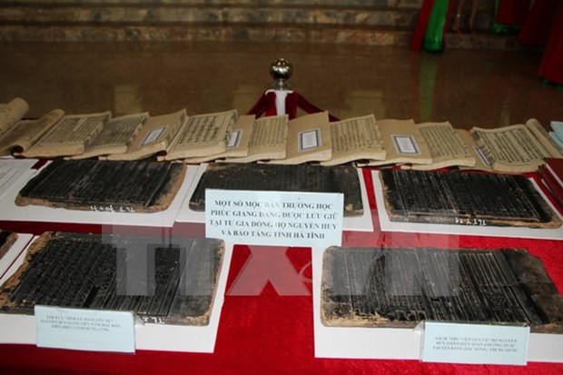 Exhiben en Hanoi planchas xilograficas declaradas patrimonio documental mundial hinh anh 1