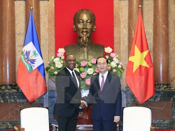 Presidente de Vietnam llama a mayor asistencia a proyectos economicos con Haiti hinh anh 1