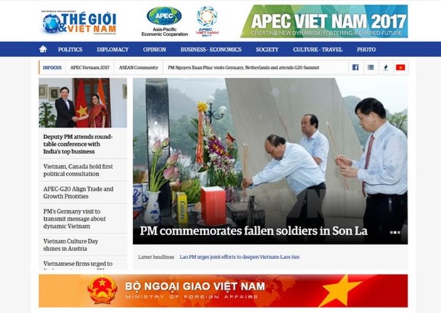 Lanzan version en ingles del portal digital del periodico “El mundo y Vietnam” hinh anh 1