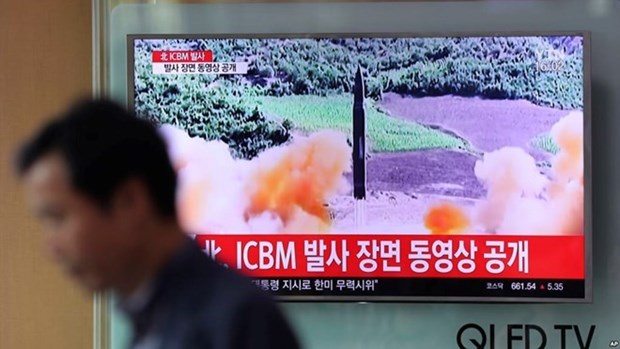 Expresa Vietnam preocupacion ante prueba de misil balistico intercontinental de Corea del Norte hinh anh 1