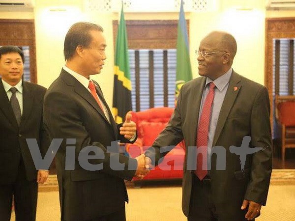 Presidente de Tanzania promete mejores condiciones para inversores vietnamitas hinh anh 1