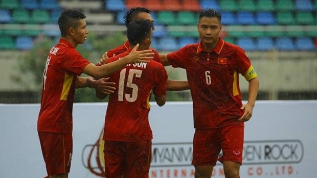 Vietnam derrota a Brunei en Campeonato sudesteasiatico sub-18 de futbol hinh anh 1