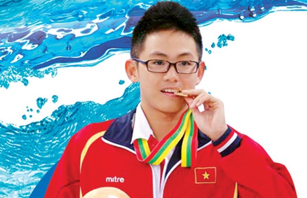 Nadador vietnamita gana dos medallas de oro en evento asiatico hinh anh 1