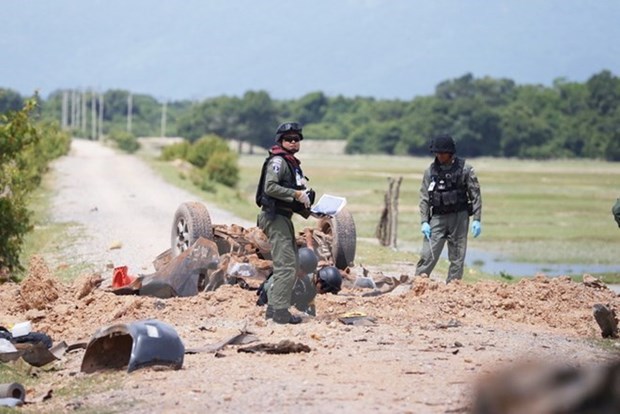 Emboscada en Tailandia deja un muerto y 20 heridos hinh anh 1