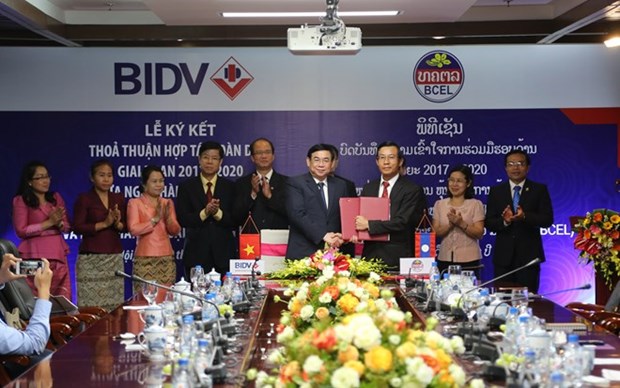 Bancos de Vietnam y Laos robustecen cooperacion hinh anh 1