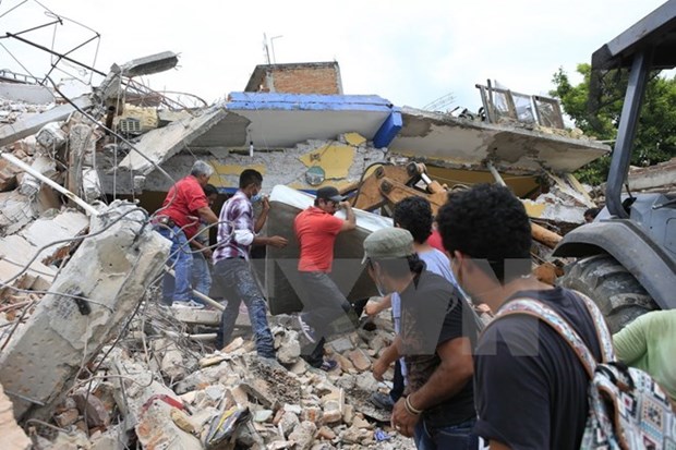 Embajada de Vietnam en Mexico trabaja para garantizar seguridad de connacionales tras sismo hinh anh 1