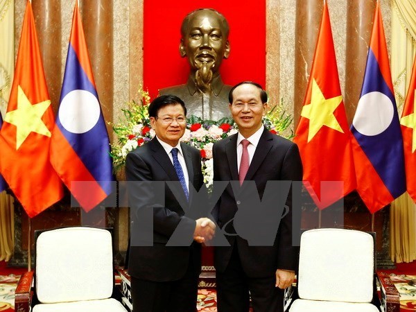 Vietnam prioriza consolidacion de lazos con Laos, afirma presidente Dai Quang hinh anh 1