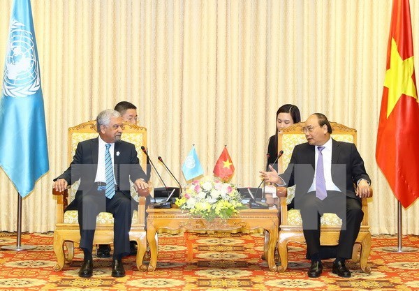 Primer ministro de Vietnam recibe a jefes de instituciones de ONU hinh anh 1