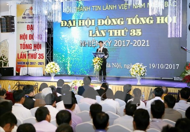 Celebracion de Asamblea de Confederacion Protestante, muestra de libertad religiosa en Vietnam hinh anh 1