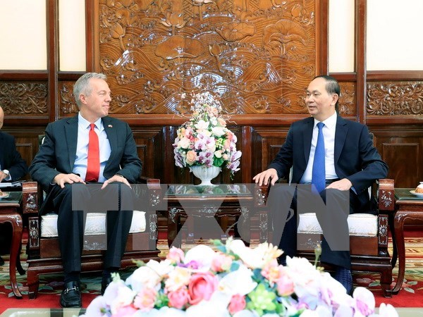 Presidente de Vietnam destaca contribuciones del embajador estadounidense hinh anh 1