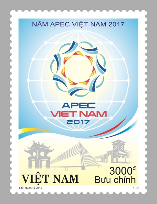 Vietnam emite coleccion de sellos postales en saludo al APEC 2017 hinh anh 1