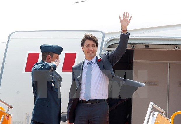 Premier canadiense parte hacia Da Nang para Semana de alto nivel del APEC hinh anh 1