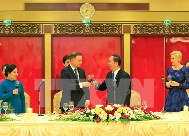 Presidente de Vietnam destaca amistad con Polonia hinh anh 1