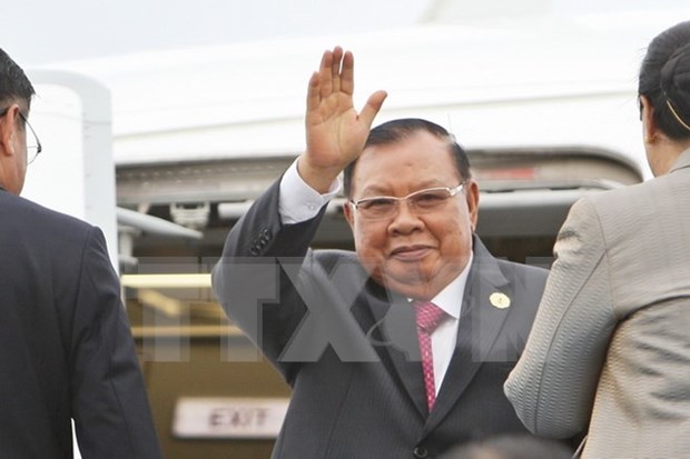 Maximo dirigente partidista y presidente de Laos visitara Vietnam hinh anh 1