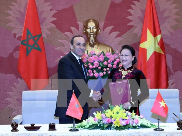 Resaltan acuerdo de fomentar lazos parlamentarios Vietnam- Marruecos hinh anh 1