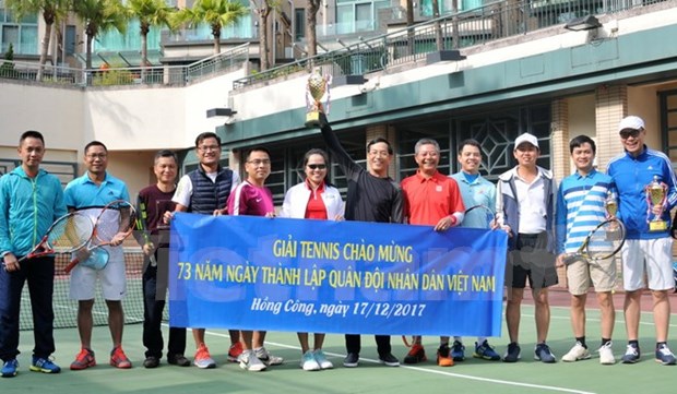 Efectuan actividades deportivas en Hong Kong (China) en saludo a la fundacion del Ejercito Popular vietnamita hinh anh 1