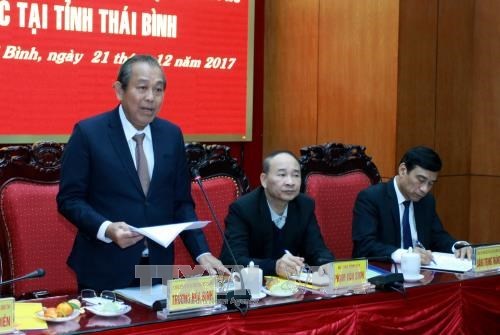 Vicepremier de Vietnam revisa desarrollo socioeconomico de provincia nortena hinh anh 1