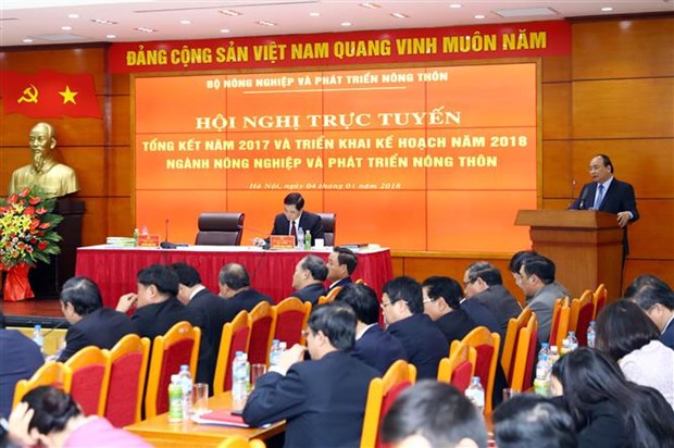 Premier vietnamita: Agricultura debe crecer un tres por ciento en 2018 hinh anh 1