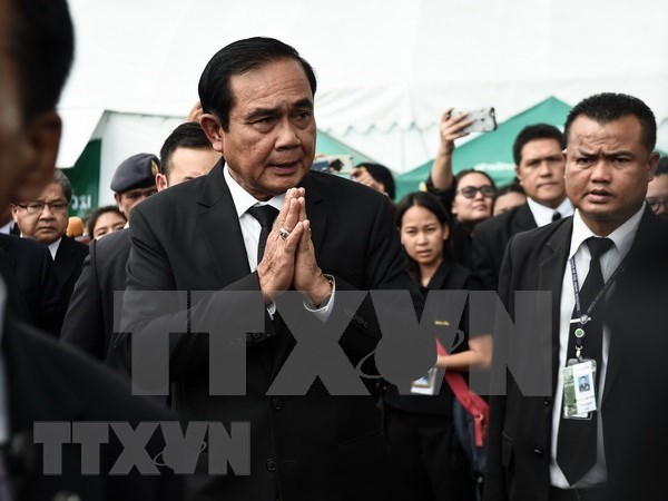 Tailandeses protestan por aplazamiento de elecciones generales hinh anh 1