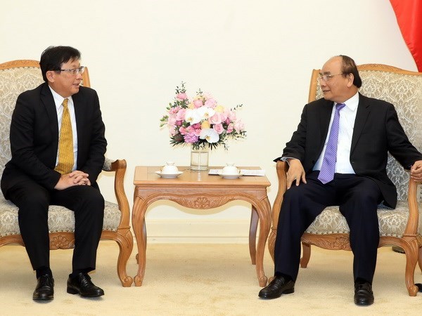 Premier vietnamita recibe a presidente del grupo japones Sojitz hinh anh 1