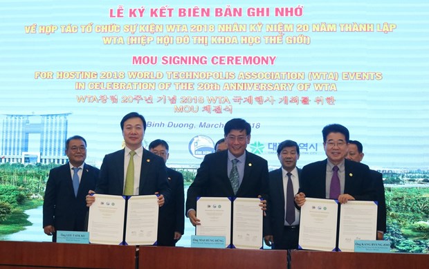 Provincia vietnamita de Binh Duong, nuevo miembro de World Technopolis Association hinh anh 1