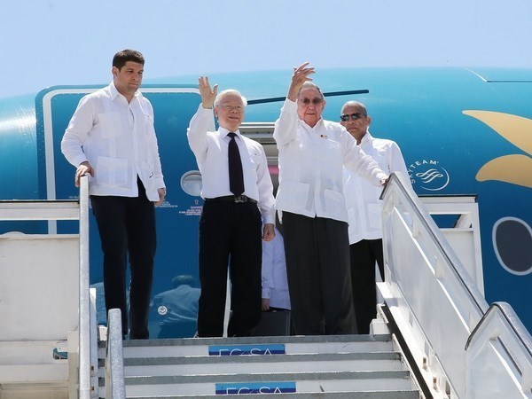 Dirigente partidista vietnamita concluye visita a Cuba hinh anh 1