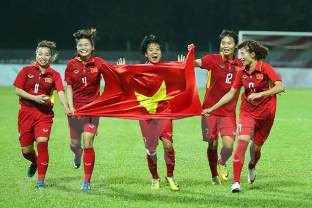 Equipo femenino de Vietnam listo para Copa Asiatica de futbol hinh anh 1
