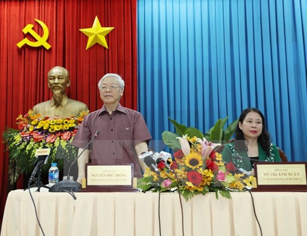 Secretario general del Partido visita An Giang hinh anh 1