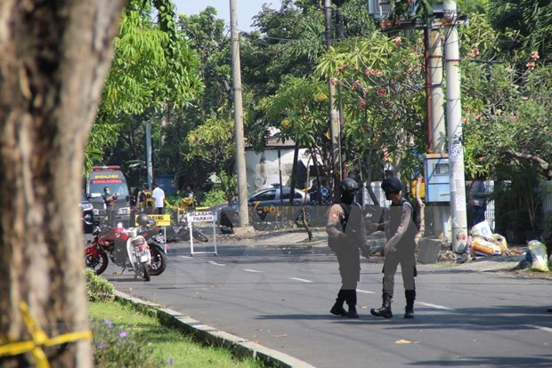 Dos fallecidos en otra explosion en Indonesia tras ataques suicidas hinh anh 1
