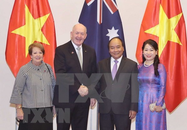 Premier vietnamita recibe a gobernador general de Australia hinh anh 1