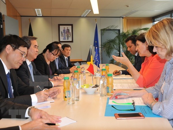 Vietnam prioriza cooperacion economica con UE y Belgica hinh anh 1
