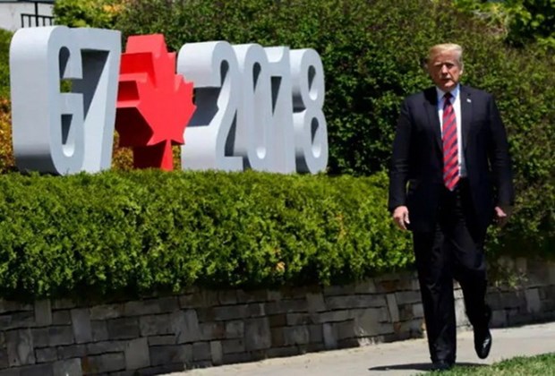 Trump anade suspenso a Cumbre de G7 y viaja a Singapur para historica cumbre con Kim hinh anh 1