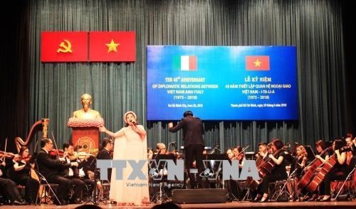 Conmemoran 45 anos relaciones diplomaticas Vietnam-Italia hinh anh 1