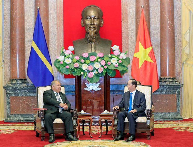 Vietnam dispuesto a compartir experiencias con Nauru en acuicultura, afirma presidente hinh anh 1