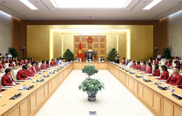 Premier de Vietnam felicita resultados sobresalientes de delegacion nacional en ASIAD 2018 hinh anh 1