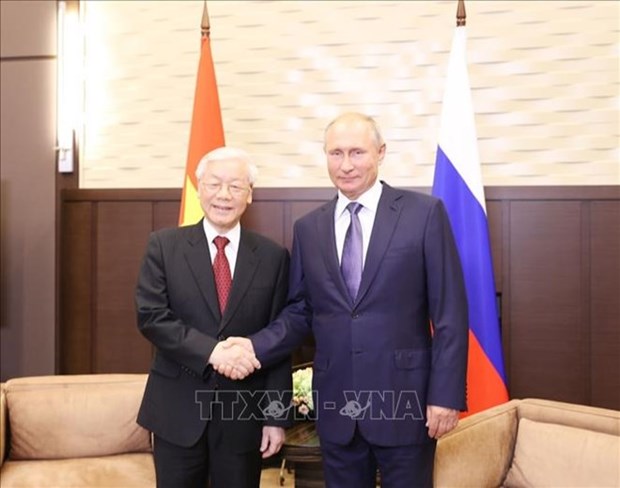 Maximo dirigente politico de Vietnam destaca a Rusia como socio importante de su pais hinh anh 1