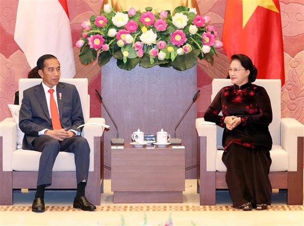 Titular parlamentaria de Vietnam da bienvenida a presidente de Indonesia hinh anh 1
